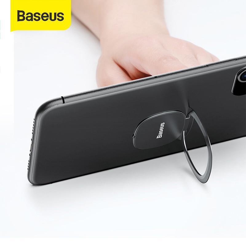

Baseus Mini Phone Ring Finger Metal Phone Stand Mount Portable for Tablet Mobile1, 3mm black
