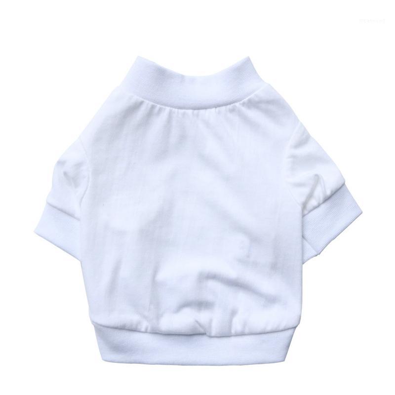 

Summer Dog Clothes Pure white Dog Vest T-shirts for Small Puppy Spring Sport cotton Cat Clothes Dropshipping1