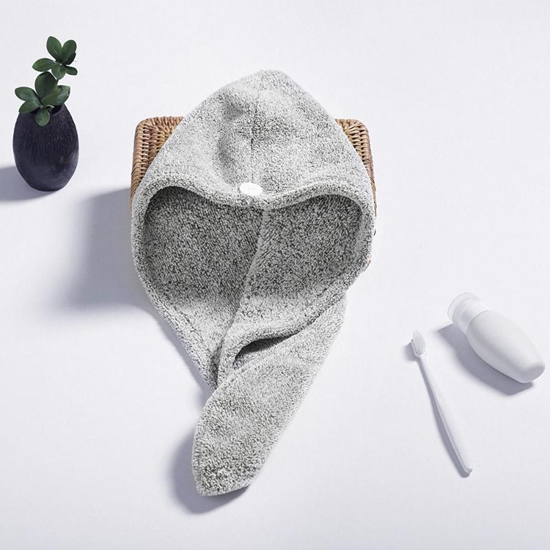 

Microfiber Adults Quick Drying Hair Cap Dryer Head Bath Towel Women Wrap Turban Hat Household Bathroom Cleaning Accessories