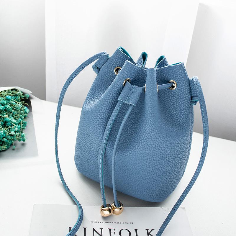 

Women's bag 2021 autumn/winter bucket bag one-shoulder sloping mobile phone