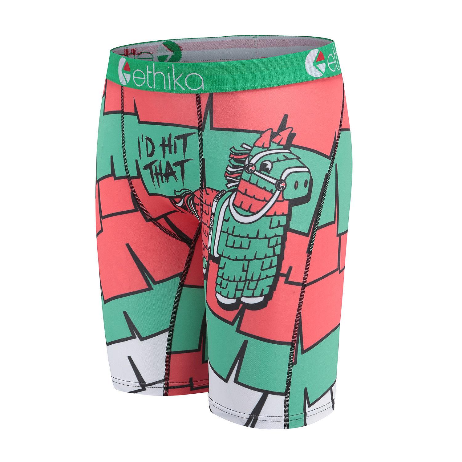 

Ethika Men's Staple underwear troy horse boxers sport hip hop rock excise boxers skateboard street fashion streched legging quick dry33
