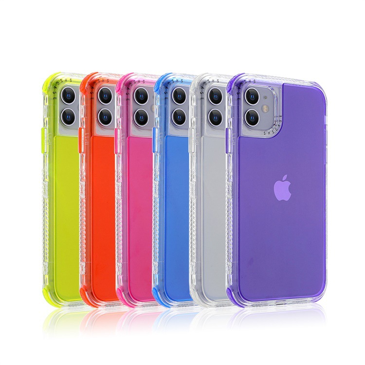 

Soft Full Body 3 in 1 Heavy Duty Defender Case For Iphone 6 7 8 X 11 12 PRO MAX, Transparent