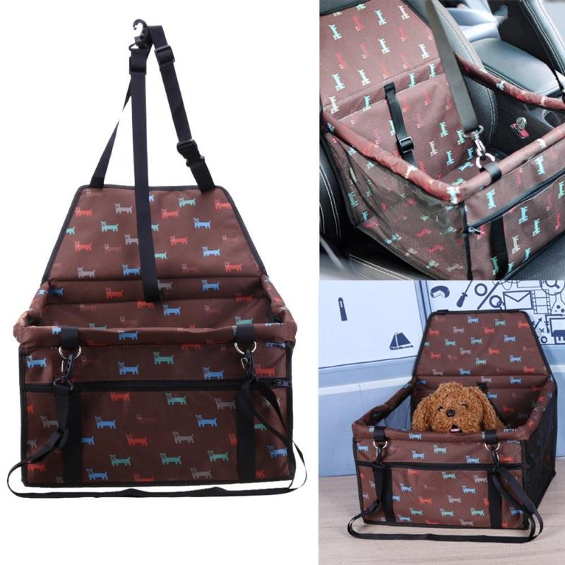 

Pet Dog Car Carrier Seat Bag Waterproof Basket Folding Hammock Pet Carriers Bag For Small Cat Dogs Safety Travelling Mesh