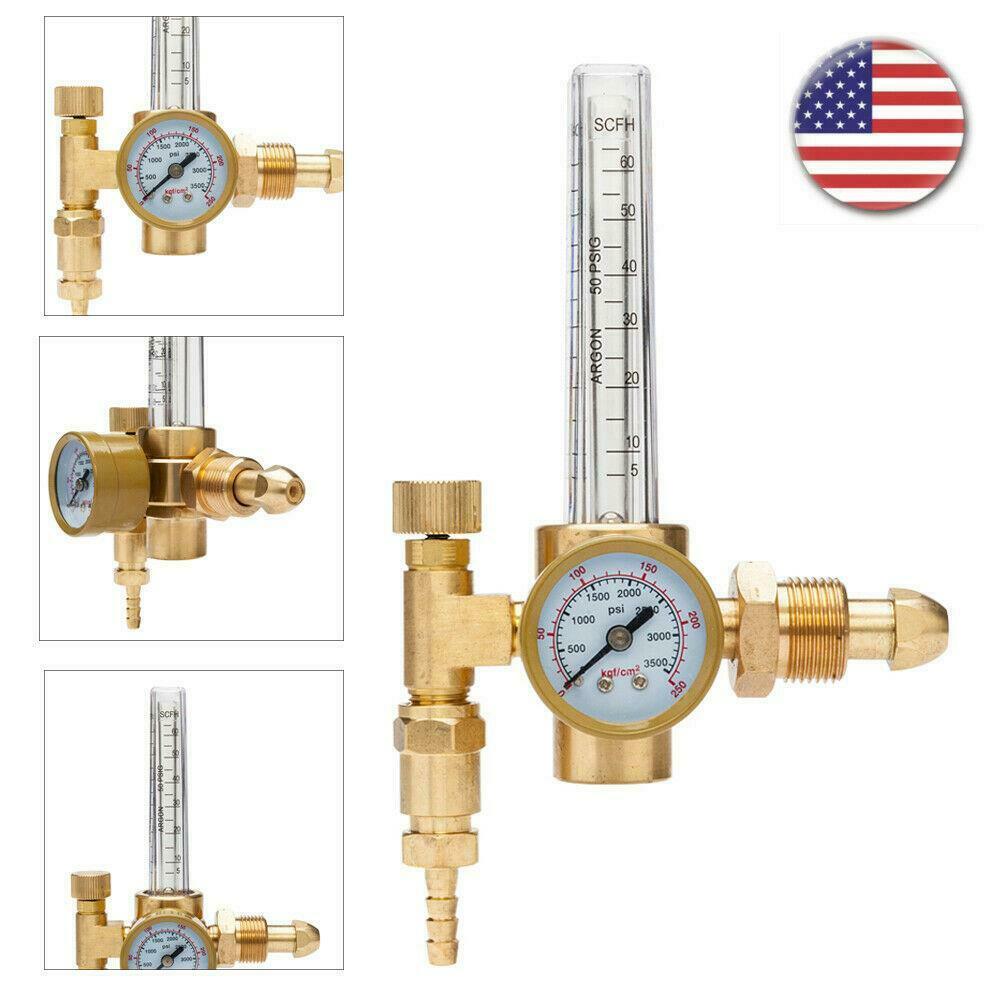 

CGA-580 Argon CO2 Flow Meter Regulator Mig Tig Flowmeter Welding Gauge 3500PSI