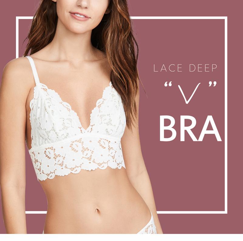 

Women Bra Brassiere Sexy Lingerie Bralette Ladies Bras Brassiere Back U-Shape Triangle Cup Female Thin Underwe Lace Lingerie, Beige