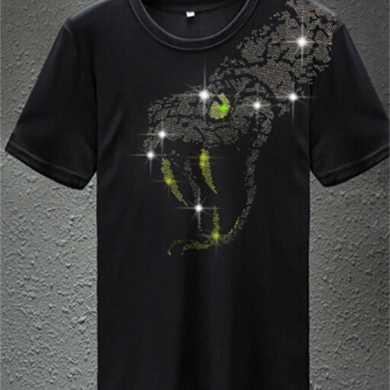 

Short-sleeve Cultivating Occasional Solid Color 2020 Cotton Will See Diamond Men's T-shirt Design Reew, The shown