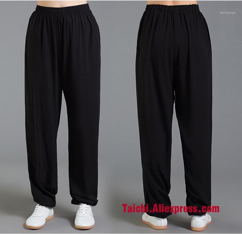 

Summer Linen Tai Chi Pants,Kungfu Trousers flax martial Art Pants Wu Shu Pants Yoga 9 Color S-XXXL1, Bordeaux