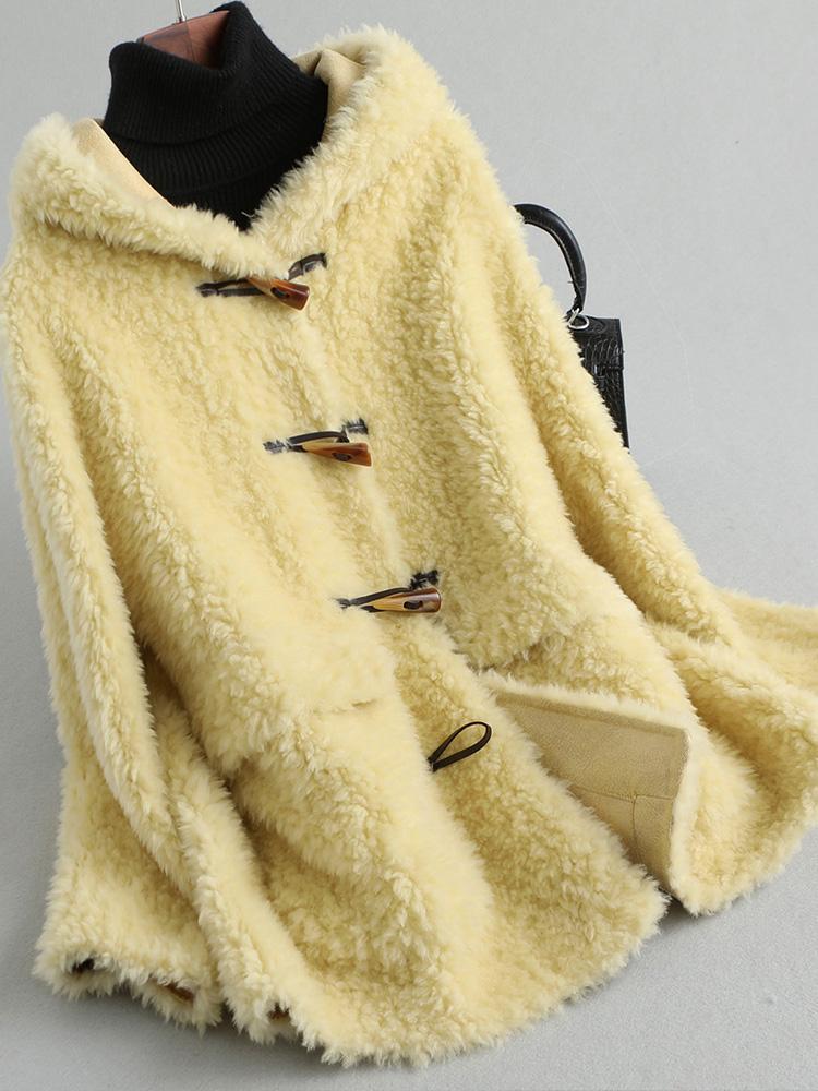 

Quality Fashion 100% High Wool Women' Fur Coat Winter Clothes Women Soft Warm Wool Female Jacket 2020 Abrigos Mujer Zjt341, Blue