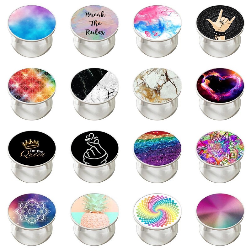 

phone holder car Round Fashion Air Sac Phone Holder Expanding Stand Grip Mount foldable phone holder finger socket