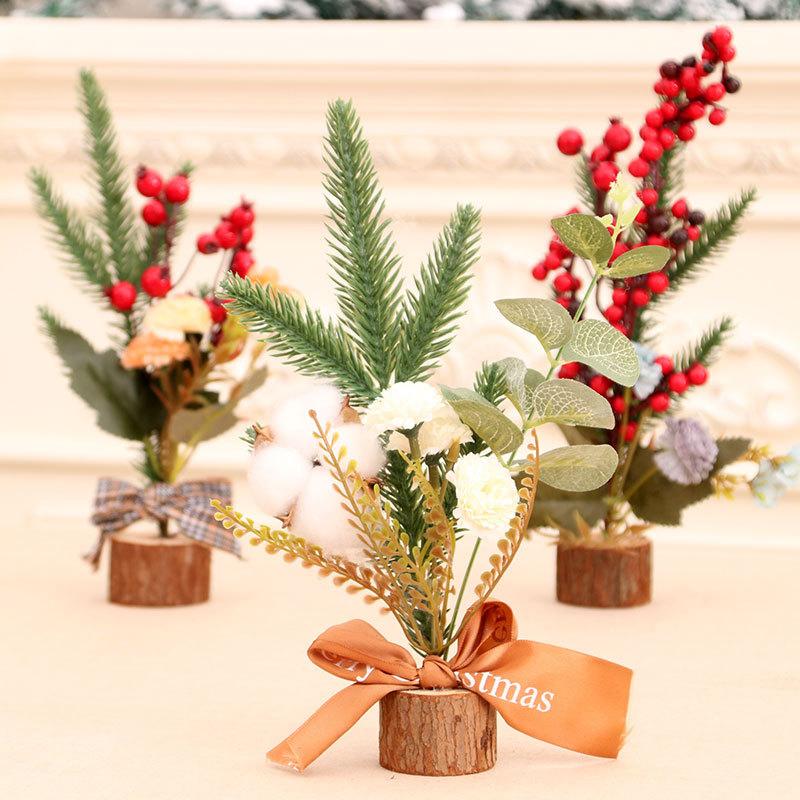 

Christmas Ornaments Mini Aritificial Christmas Tree Ornaments Desktop Xmas Tree Party Decoration Home Hotel Shopping Mall