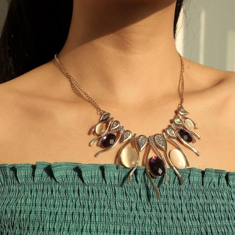 

New Arrival Resin Fashion Colorful Cute Charm Gem Flower Choker Necklaces & Pendants Fashion Jewelry Woman Gift Summer style