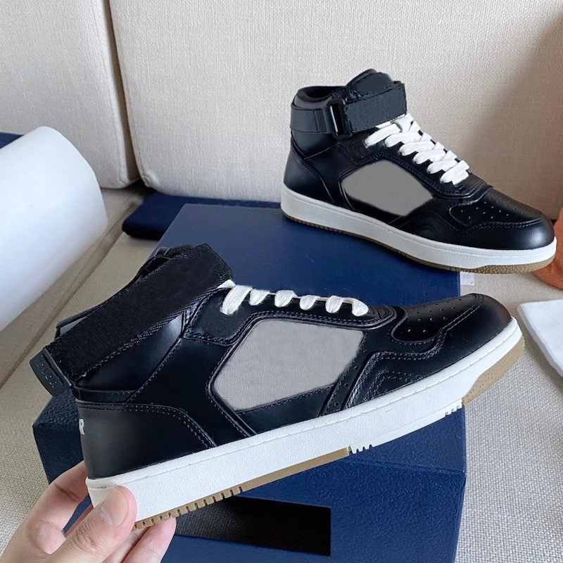 

2020 B27 Oblique Sneakers High-top Men Sneakers Low-top Jacquard Calfskin Women Casual Shoes Top Quality With Box 258, Color 1