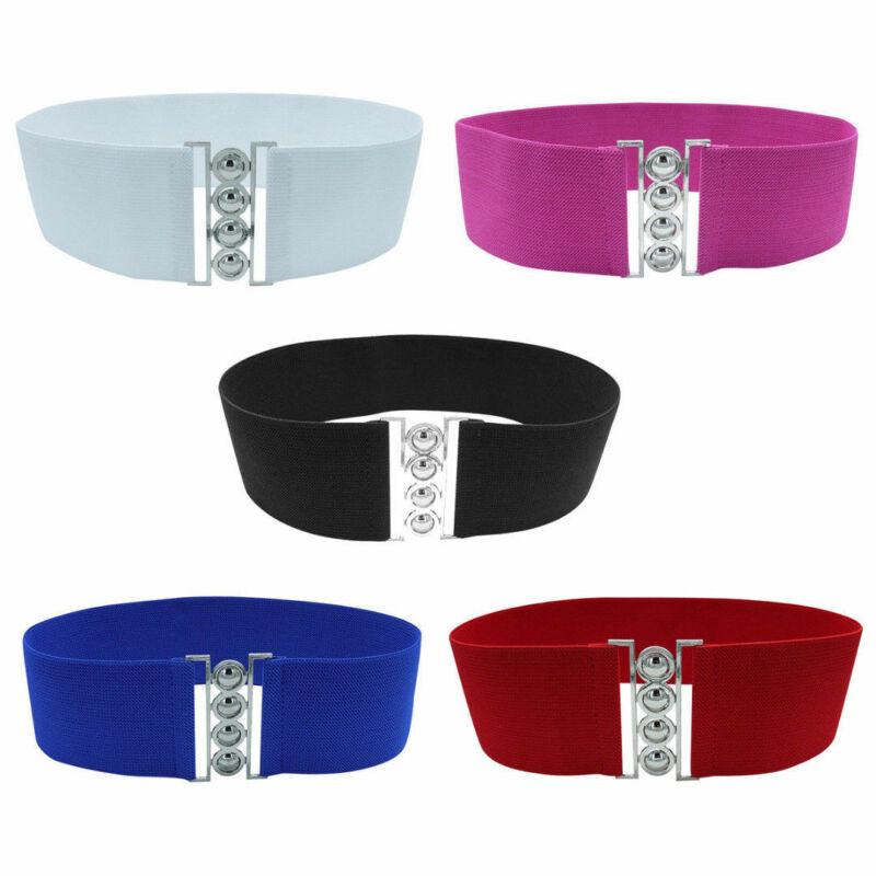 

Belts Goocheer Arrival Women Fashion Stretch Buckle Waist Belt Wide Elastic Cinch Corset Waistband Catwalk, Black