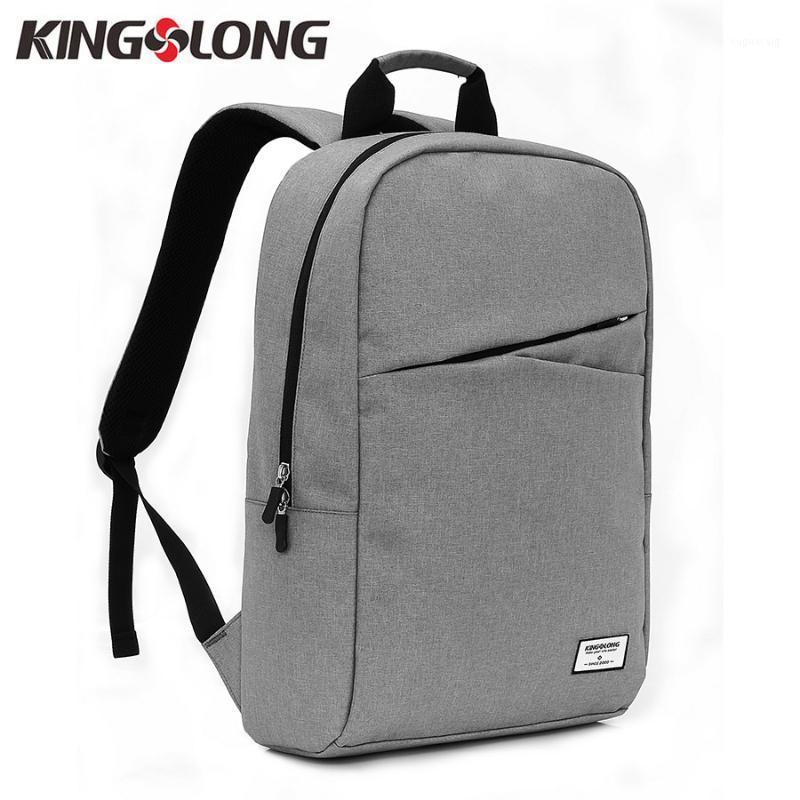 

KINGSLONG Water Repellent Students Backpack 15.6 Inch Laptop Backpack Teenager Fashion Male Leisure Travel KLB1313-61, Grey