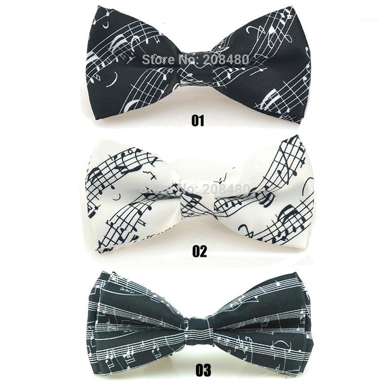 

Funny Casual Bowtie Women Men Unisex Tuxedo Classic Double fold Sound Spectrum /Music Note Adjustable Gravata Gift Formal Dress1
