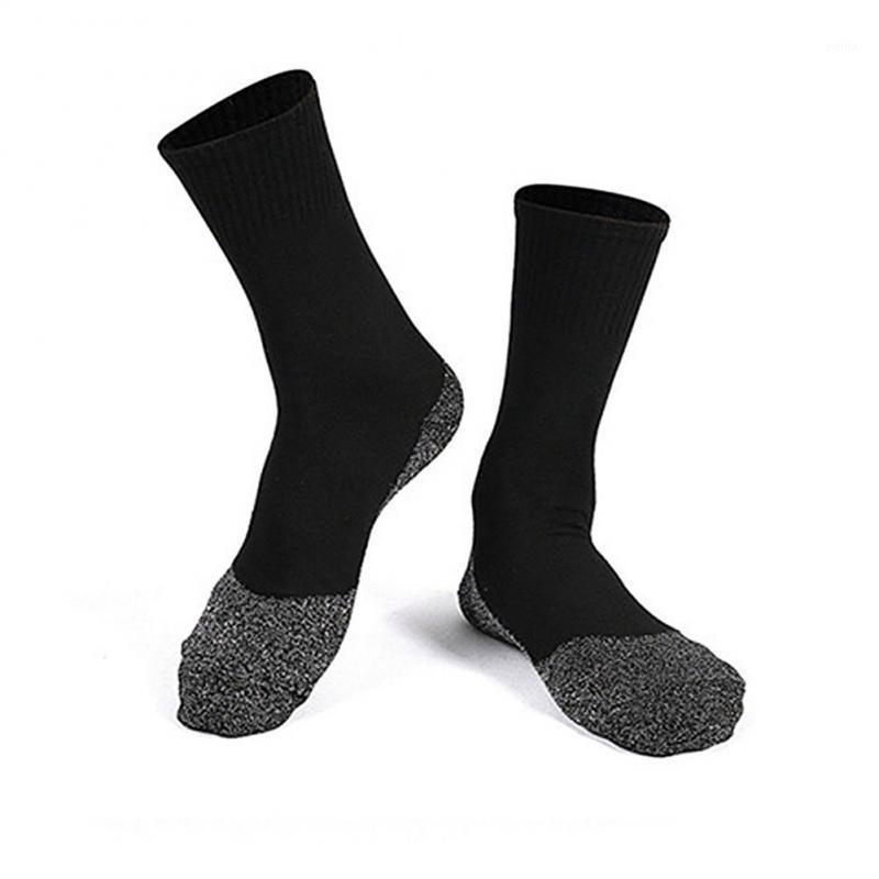 

Winter Thermal Heated Socks Aluminized Fibers Thicken Super Soft Unique Ultimate Comfort Socks Keep Foot Warm For Hiking Skiing1, Black