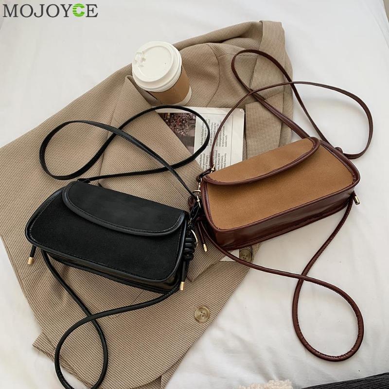 

Scrub PU Flap Leather Crossbody Bags Simple Solid Color Summer Lady Shoulder Handbags Female Simple Totes for Women 2021 Trend, Black