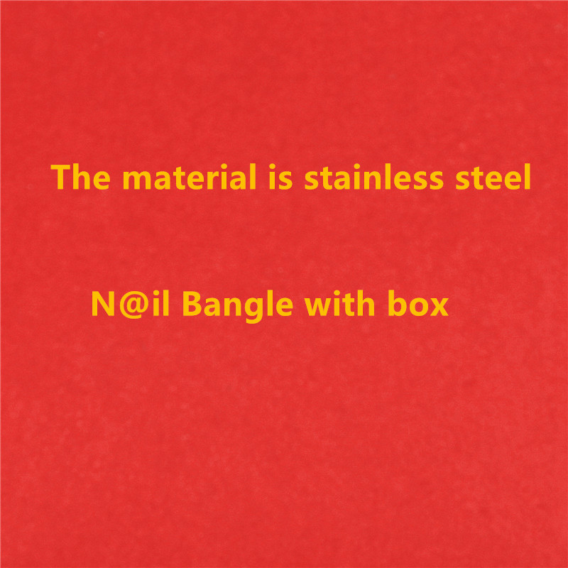 

Free Shipping Top Quality Brand Nail Bracelets&Bangles With Stone Gold Cuff Bracelets Stainless Steel Bangles Jewelry YX022