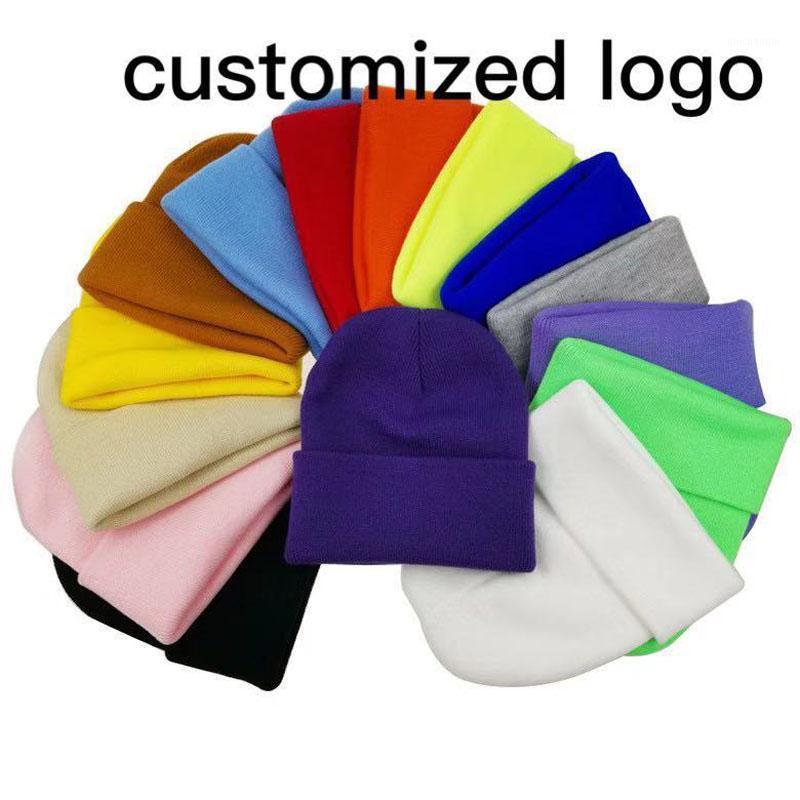 

2020 Fashion Winter Hip Hop Hats Warm Funny Winter Unisex Embroidery customized Logo Women Men Beanie Cap1