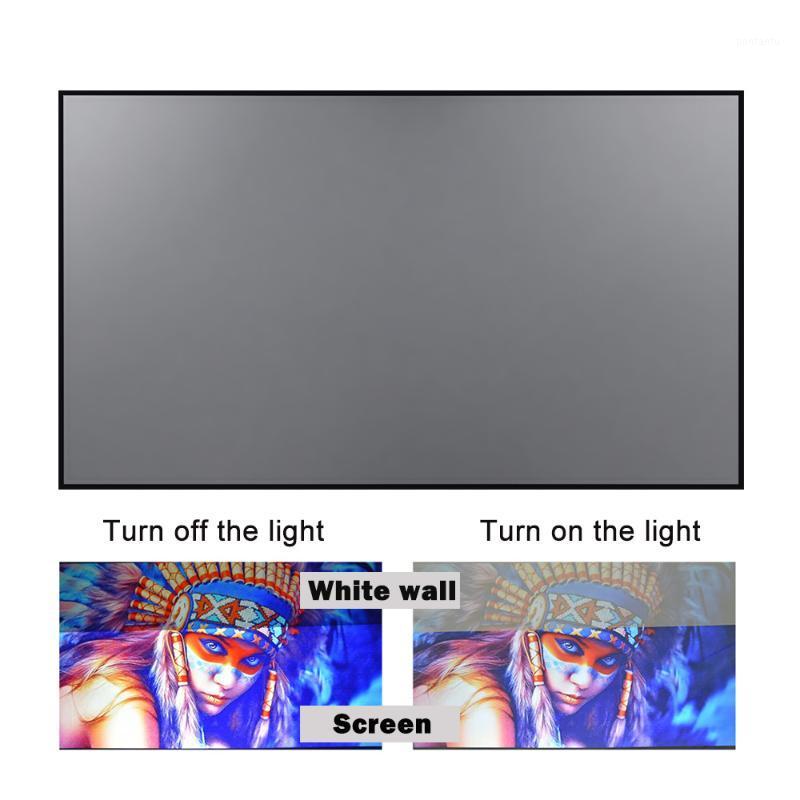 

Projection Screens Projector Screen 60 72 84 100 120inch Reflective Fabric For XGIMI H3 Z6 H2 JMGO YG300 Espon Beamer1