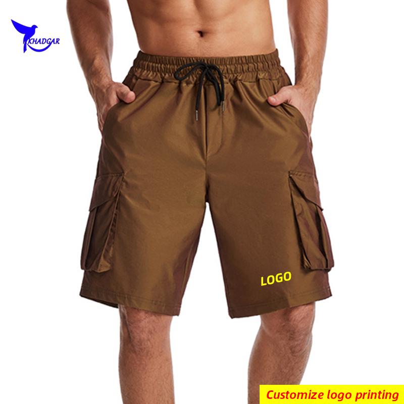 

2021 Fluorescent Quick Dry Running Shorts Men Tactical Joggers Short Pants Gym Fitness Loose Sportswear Bottoms Custom, Dk-876 red