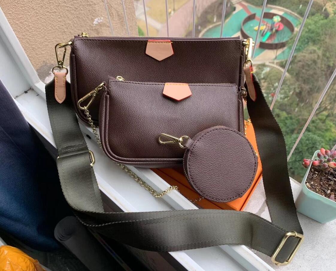 

AAA Best selling handbag shoulder bags handbag fashion bag handbag wallet phone bags Three-piece combination bags, Pink