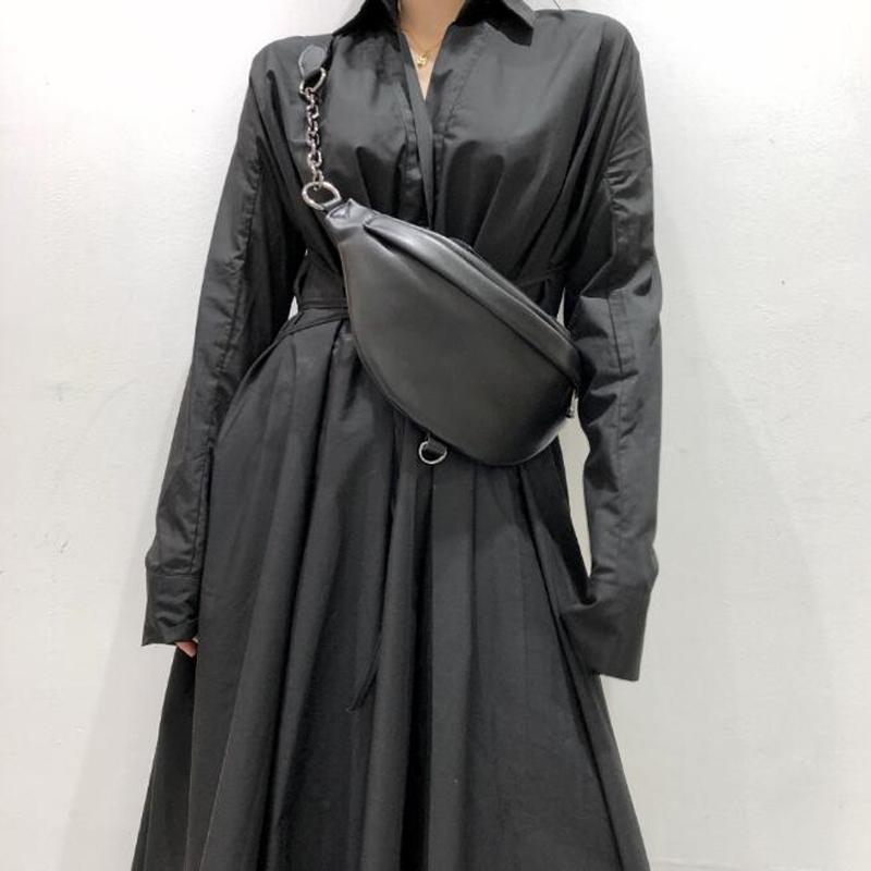 

Natural Cowhide Crossbody Bags Women 2020 Fashion Messenger Bag Leather Handbags Cool Saddle Waist Shoulder Bag sac main femme, Black