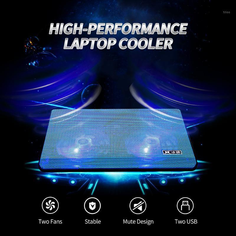 

High-performance Laptop Cooler Laptop Cooling Pad Double Fans Cooler with Two USB Ports Support for Laptops Under 17 inch Blue1