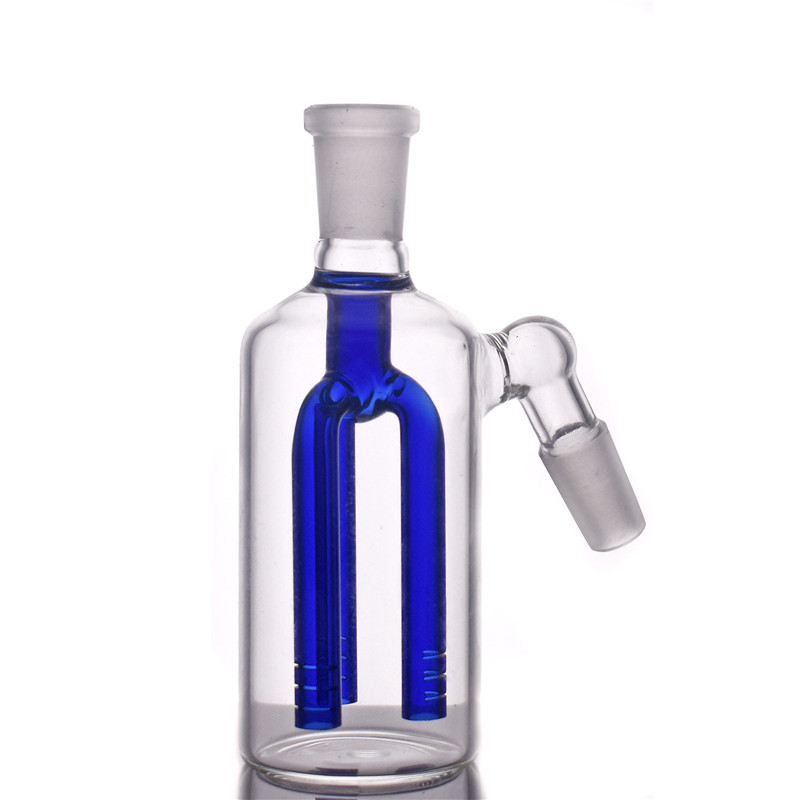 

high quality Glass Bong Ash Catchers 14mm 18mm Thick Pyrex Glass Bubbler Ash Catcher 3 arm tree Filters Glass Ashcatcher Water Pipes