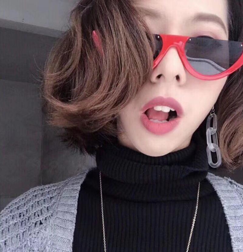 

Sunglasses Half Frame Women Cat Eye Sun Glasses Retro Selling Ladies Unique UV400
