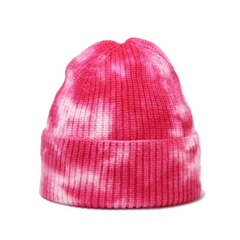 

Unisex Knitted Tie Dye Beanies Winter Warm Beanie Hats Men Caps Womens New Winter Female Fashion Couple Wool Hats 5 Color, Black