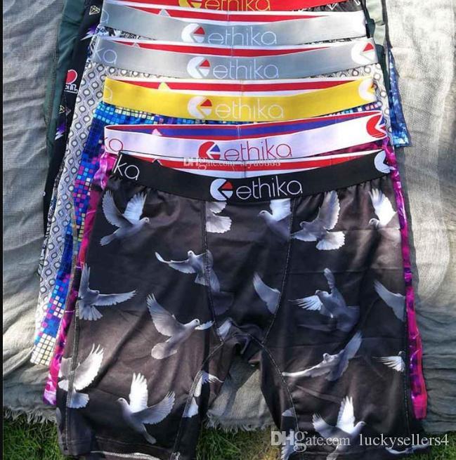 

New Designer Ethika Men's Underwear Underpants Solid Cotton Boxers Underpants Breathable Boxer Shorts Men Panties Sexy Men Boxer6456, Maxied color