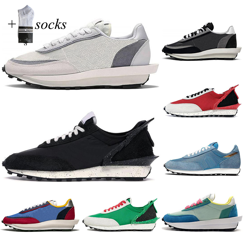 

With socks ldv ld waffle men women running shoes Black White Grey Pine Green Gusto Varsity Blue Pink mens trainer sport sneakers, #16 bright citron