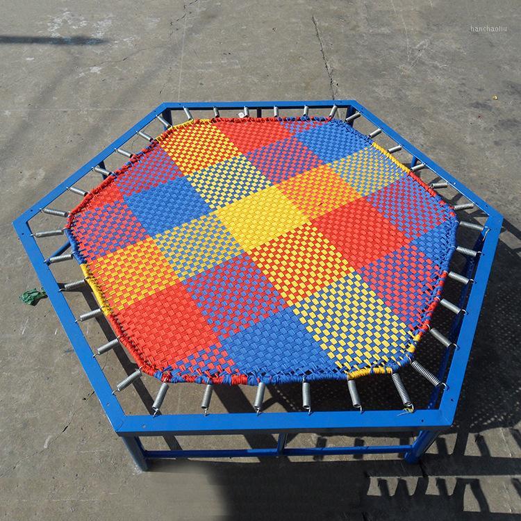 

Customized Round Trampoline cloth Hexagon Jumping bed elastic cloth Jump1