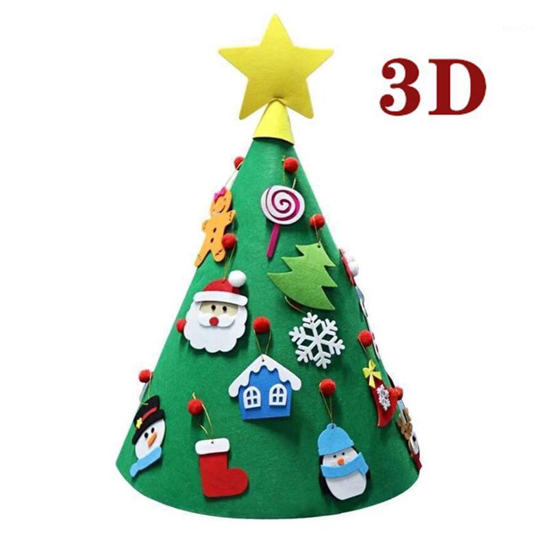 

DIY Felt Cloth Christmas Tree Wall Hanging Decorations with Santa Claus/ Elk/ Snowman/ Snowflake/ Stockings/Gifts Xmas Ornaments1