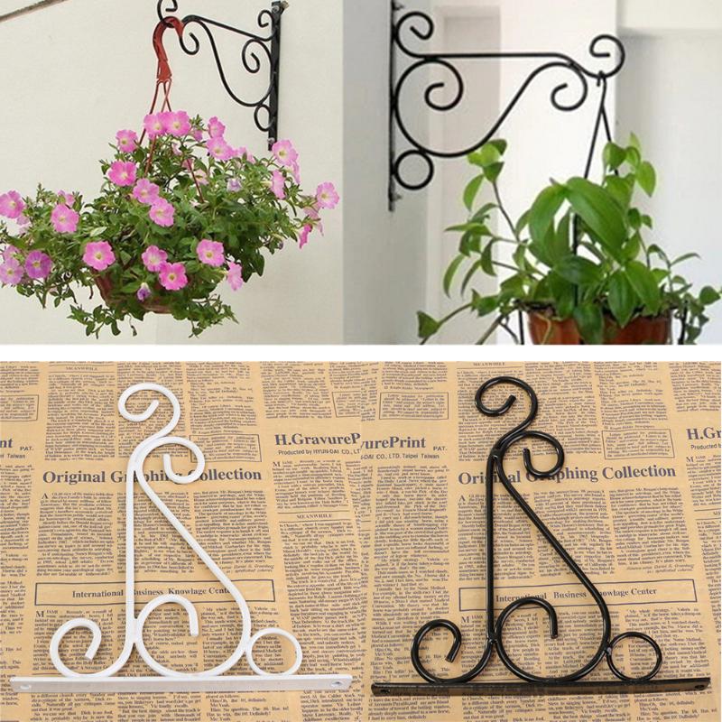 

Garden Romantic Balcony Landscaping Wall Hanging Plants Stand European Style Home Flower Pot Hook Bathroom Classic Iron Bracket