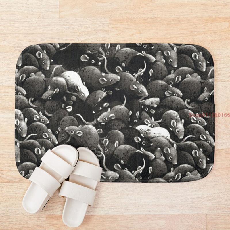 

Mat Bath rats II Living room door mat colorful pink mandala non-slip home decoration kitchen floor carpet entrance