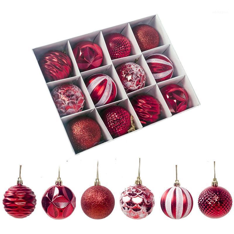 

12pcs Christmas Xmas Tree Ball Home Decor Hanging Ornament 2020 Bauble Hanging Home Party Ornament Decor Navidad1