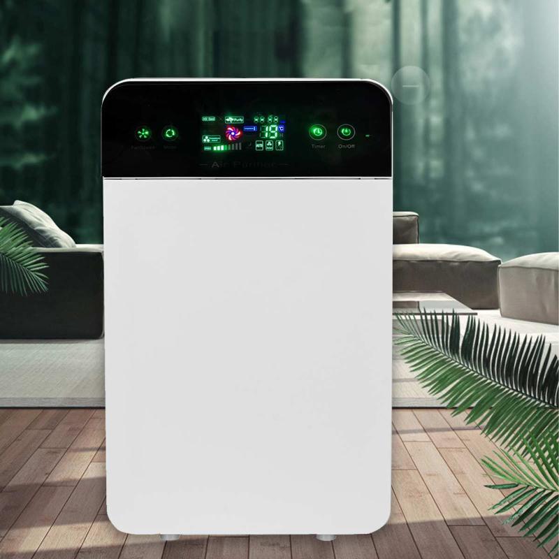

Smart LCD Negative Ion Air Purifier Household Formaldehyde Odor Dust Smoke Removal Intelligent HEPA Filter Sterilizer Ozonizer
