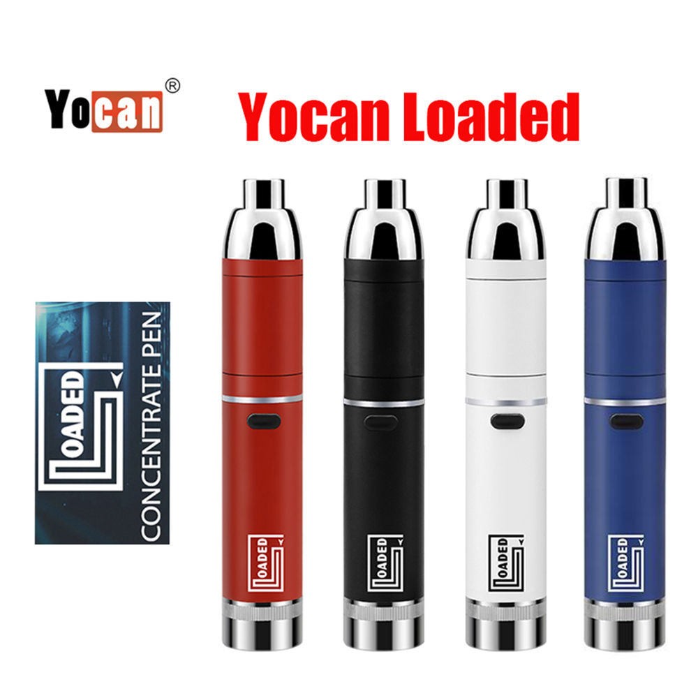 

100% Original Yocan Loaded tarter Kits 1400mah Battery QUAD QDC Coli Available With Extendable Mouthpiece Vaporizer Dry Herb Pen, Mixed