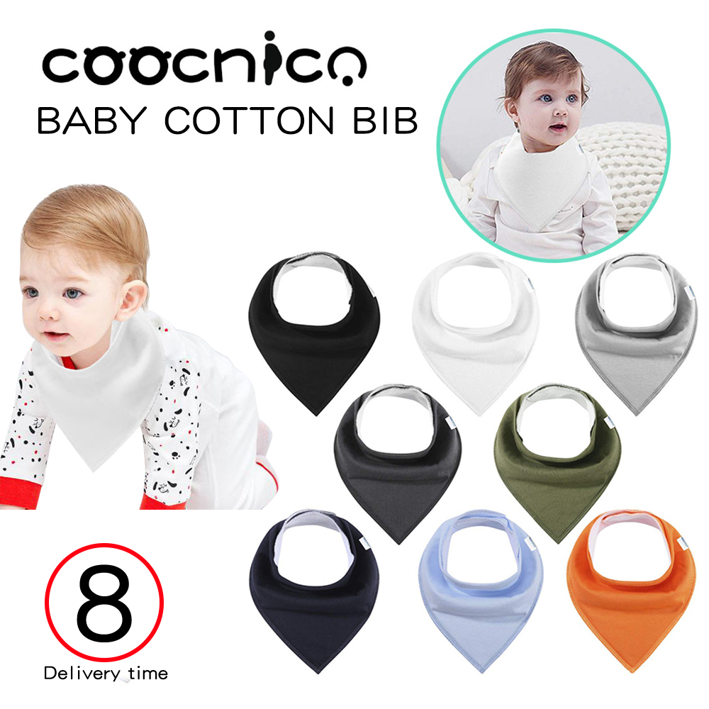 Underleaf Baby Simple Cotton bib and Drool bib Toddler Scarf bib Triangle bib Saliva Cloth for Young Girls