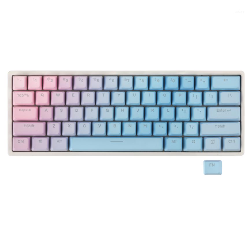 

Backlit keycaps gh60 poker Bface custom mechanical keyboard oem profile keycaps Doubleshot PBT Clear shine-through1