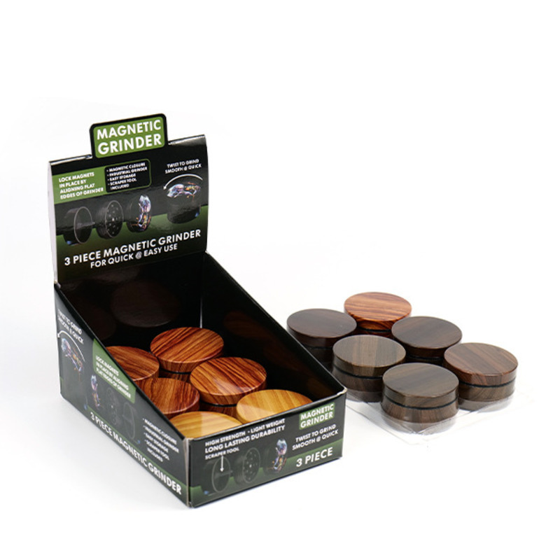 

Wood color Herb Grinder 55mm 2 spice grinders herb-crusher