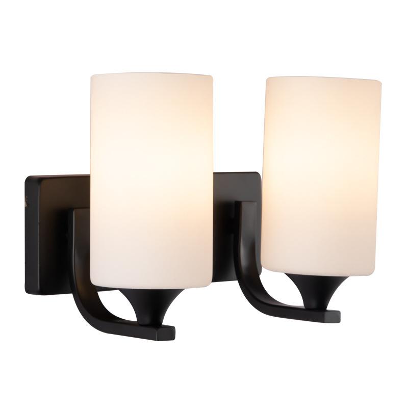

Modern Brief Single Double Glass Wall Light Nordic Industrial Wind Bedside Wall Lamp Aisle Cafe Light Hotel Home Decor Lighting