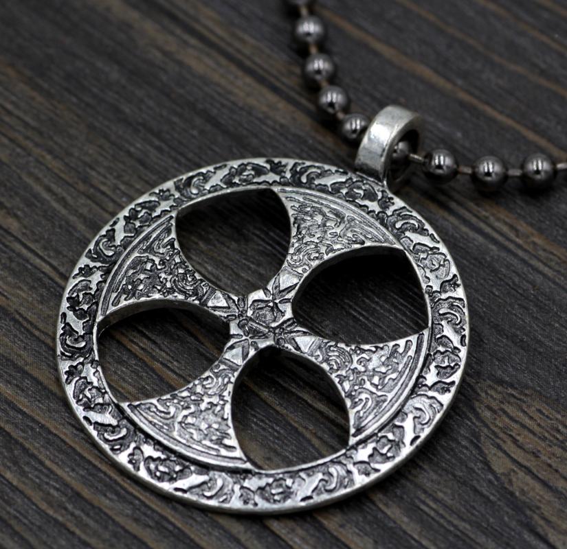 

Chains Viking Ancient Knot Celtic Cross Pewter Pendant Religiou Irish Necklace