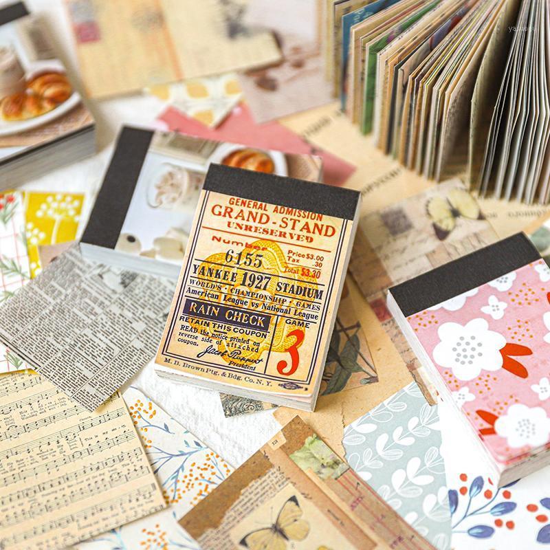

Other Arts And Crafts Mini Old Book Pages Plant Flowers Collage Material Paper Junk Journal Planner Scrapbooking Vintage Decorative DIY Craf