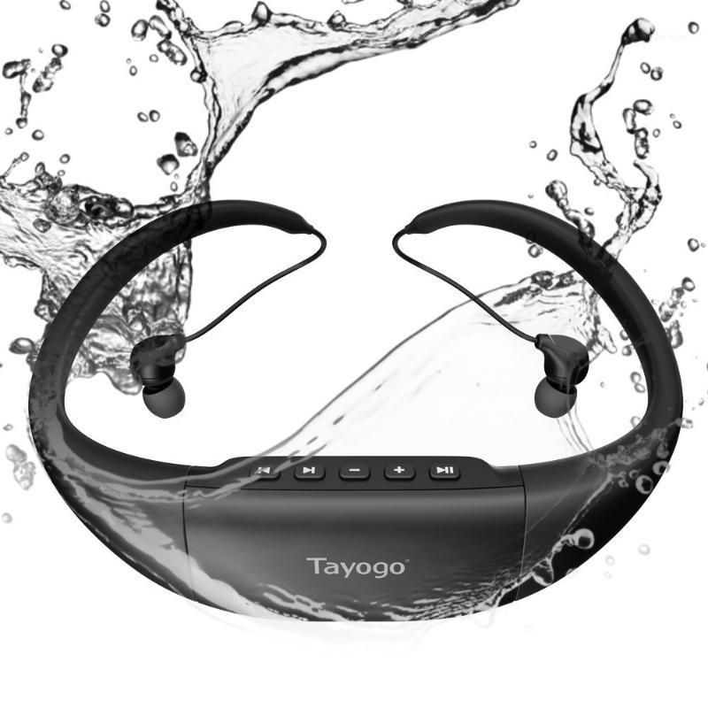 

Tayogo New Bluetooth Waterproof MP3 Music Player headphone Sport wireless swimming mp3 with FM bluetooth Pedometer for Swimming1