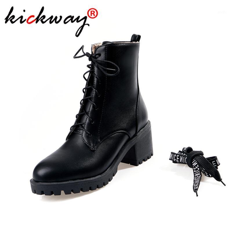 

Large Size 34-43 Women High Boots Fashion Gothic Shoes Lovers Ankle Boots Female Pu Leather Lace Up Women1, White