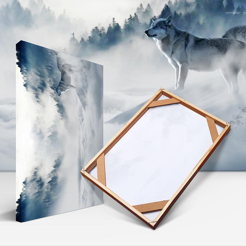

Natural Wood Frame For Canvas Oil Painting Poster DIY Wooden Picture Frames Wall Photo Frame Small / Big / Large Size Home Decor1