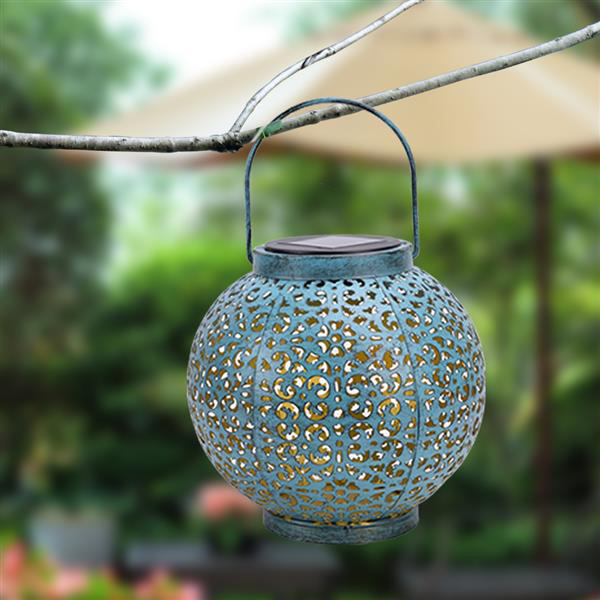 LED Solar Lights Control Automatic Induction Decoration Lamps IP44 Outdoor Waterproof Garden Retro Iron Lamp Warm White Light-image-627100356